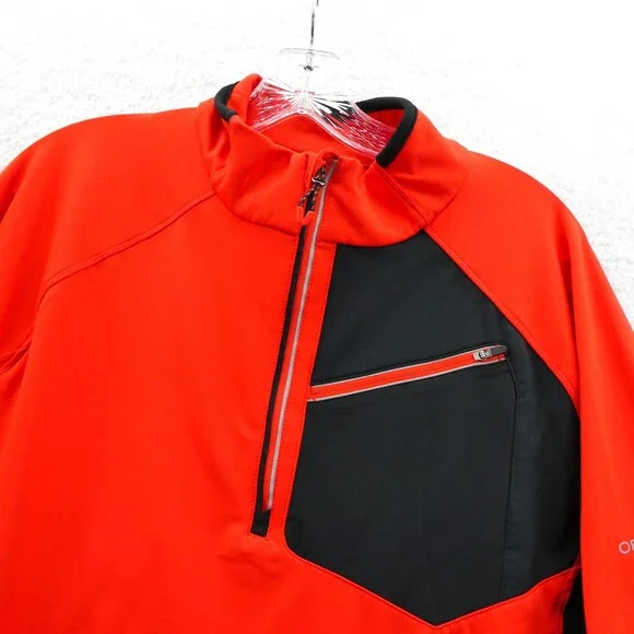 Obermeyer Jacket Large Womens‎ Orange 1/4 Zip Aspen Ski Colorado Casual Sporty - Picture 5 of 14